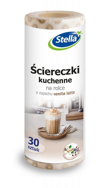 STELLA Ściereczki kuchenne na rolce zapach VANILLA LATTE 30 szt.