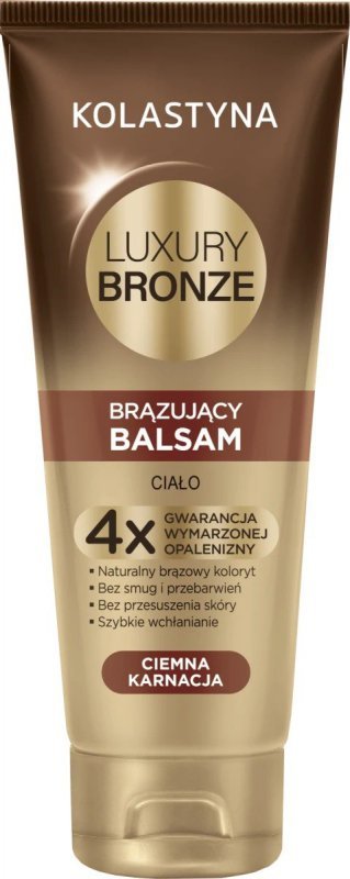 KOLASTYNA Luxury Bronze Balsam brązujący do ciała - ciemna karnacja 200 ml