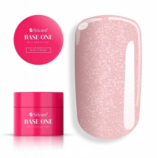 SILCARE Base One Gel  50g Shimmer Misty Rose new