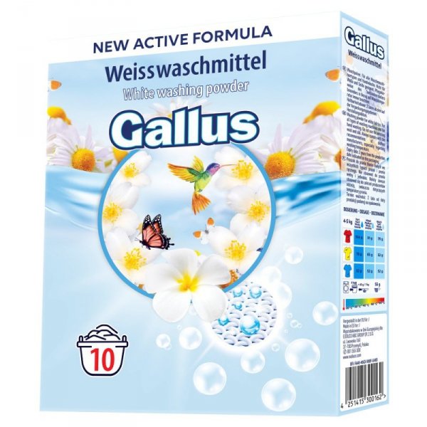 GALLUS PROSZEK d/prania  650g BIAŁY karton