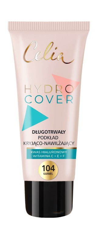CELIA Podkład HYDRO COVER Kryjąco-naw.104 karmel