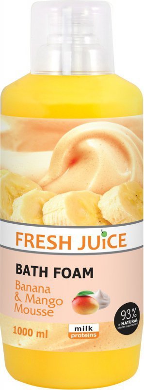 FRESH JUICE Płyn do kąpieli Bananowo-Mangowy mus 1000 ml