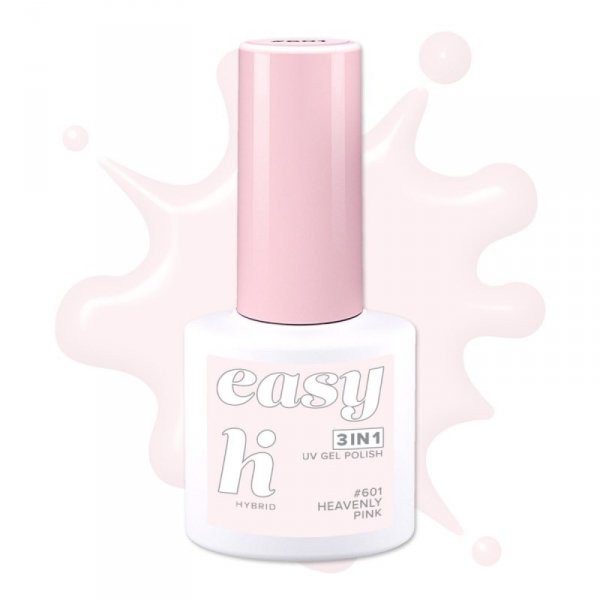 HI HYBRID Easy 3w1 Lakier hybrydowy nr. 601 Heavenly Pink 5 ml