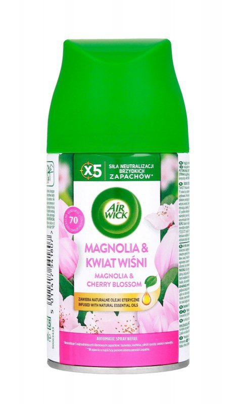 AIR WICK Essential Oils Wkład do automatycznego odświeżacza powietrza Magnolia i Kwiat Wiśni 250 ml