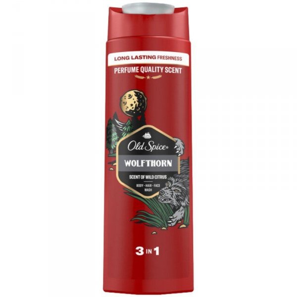 OLD SPICE Wolfthorn Żel pod prysznic i szampon dla mężczyzn 3w1 400 ml