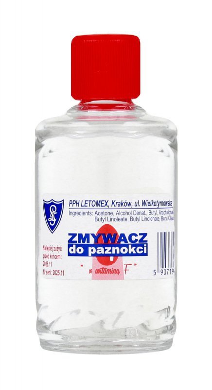 LETOMEX Zmywacz do paznokci z witaminą F 50 ml