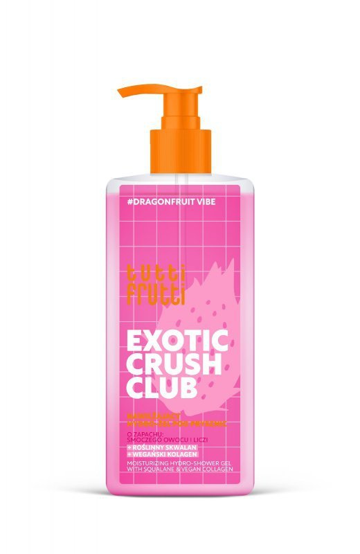 TUTTI FRUTTI #DragonfruitVibe Nawilżający hydro-żel pod prysznic Smoczy owoc + Skwalan + Kolagen 400 ml