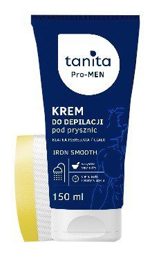 TANITA Pro-Men Krem do depilacji pod prysznic dla mężczyzn 150 ml + gąbka