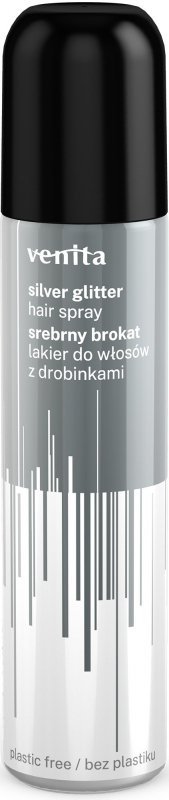 VENITA Glitter Hair Spray Lakier do włosów z drobinkami - srebrny brokat 75 ml
