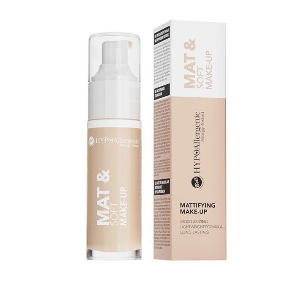 BELL Hypoallergenic Fluid matujący Mat & Soft 01 Light Beige 30 g