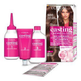 LOREAL Casting Creme Gloss Krem koloryzujący nr 500 - Jasny Brąz