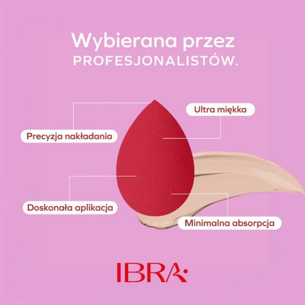 IBRA Makeup Blender Sponge Cherry Gąbka do makijażu