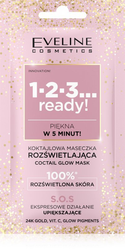 EVELINE SASZ Maseczka 8ml 123 READY Rozświetlająca