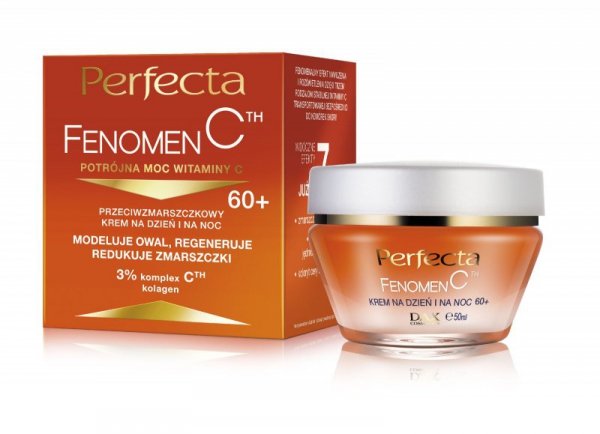 PERFECTA Fenomen C 60+ Regenerujący krem przeciwzmarszczkowy na dzień i na noc 50 ml