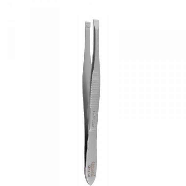 DONEGAL Pęseta kosmetyczna do brwi - prosta srebrna (9370)