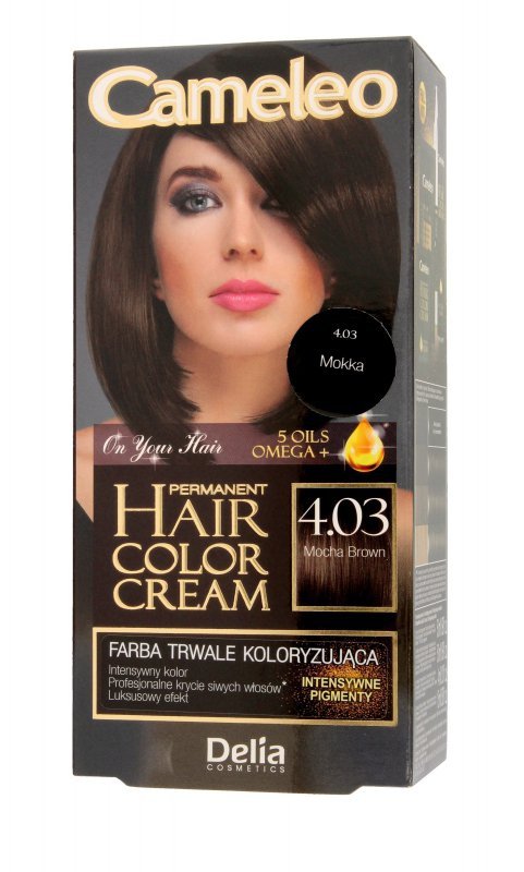 DELIA COSMETICS CAMELEO OMEGA Farba permanentna 4.03  Mocha Brown