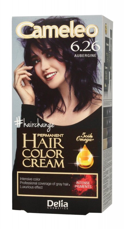DELIA COSMETICS CAMELEO OMEGA Farba permanentna 6.26 Aubergine