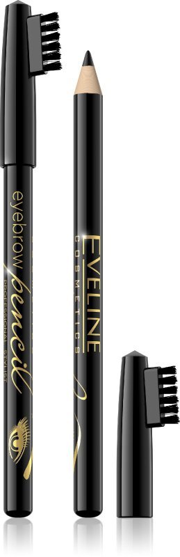 Eveline Eyebrow Pencil Kredka do brwi - czarna  1szt