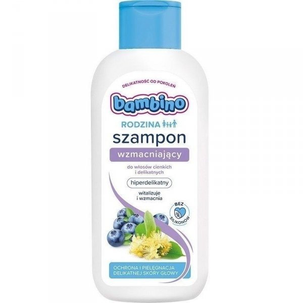 BAMBINO Rodzina Szampon wzmacniajacy do włosów cienkich i delikatnych 400 ml