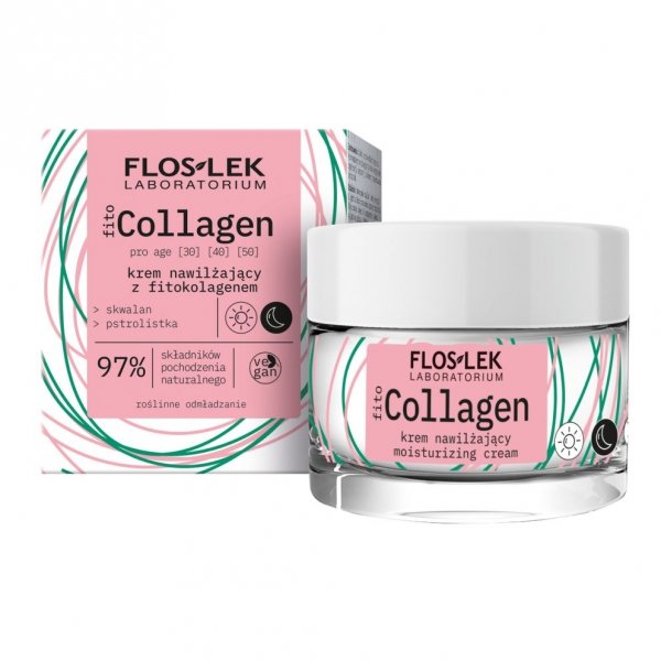 Floslek fitoCOLLAGEN pro age Krem nawilżający z fitokolagenem na dzień i na noc 50 ml