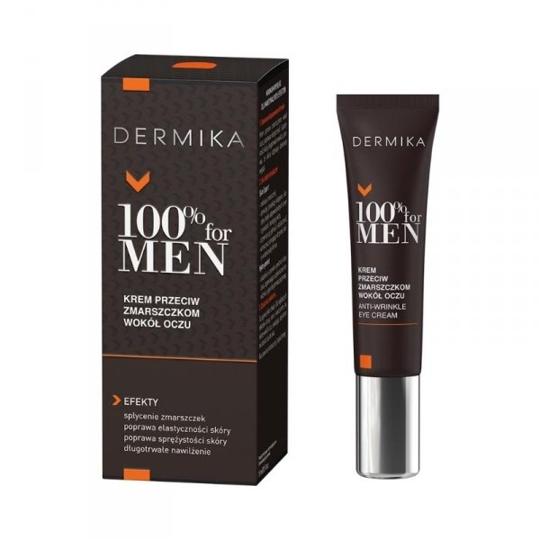 Dermika 100% for Men Krem pod oczy przeciwzmarszczkowy  15ml