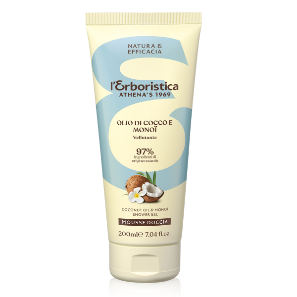 Żel-mus pod prysznic olej kokosowy i monoi, L'Erboristica, 200ml