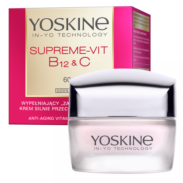 YOSKINE Supreme Vit B12 & C Wypełniający Krem silnie przeciwzmarszczkowy 60+ na dzień 50ml