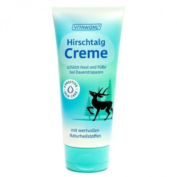 Krem pielęgnacyjny do stóp z łojem jelenia i witaminą E, Vitawohl Hirschtalgcreme 100 ml