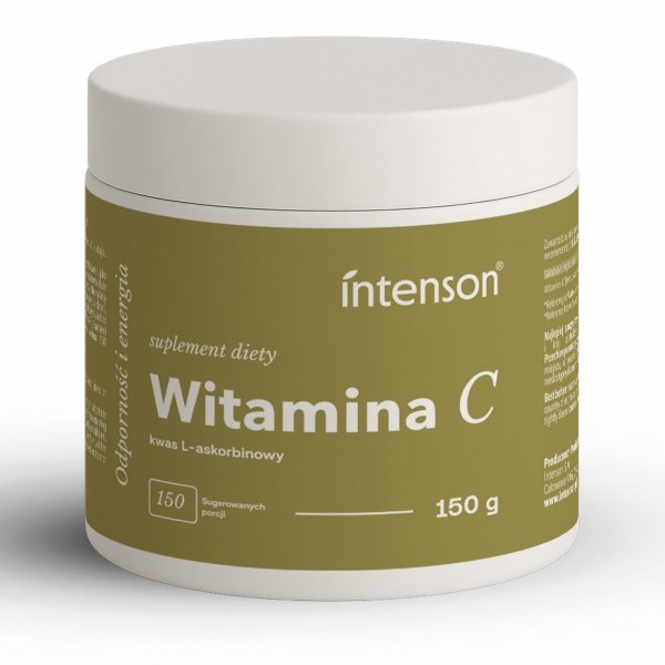 Witamina C, Kwas Askorbinowy Proszek, Intenson, 150g