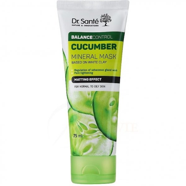 Mineralna Maseczka do Twarzy z Ogórkiem, Dr. Sante Cucumber Balance Control Mineral Mask