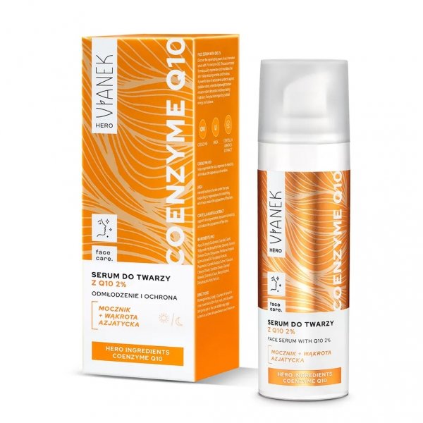Serum do twarzy z koenzymem Q10 VIANEK HERO, 30ml