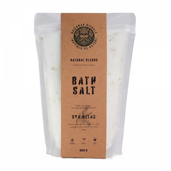 Greenman Rituals Sól do Kąpieli Epsom Owies i Miód, 800 g