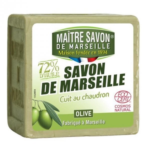 Mydło marsylskie oliwkowe 72%, Maître savon de Marseille, 300g
