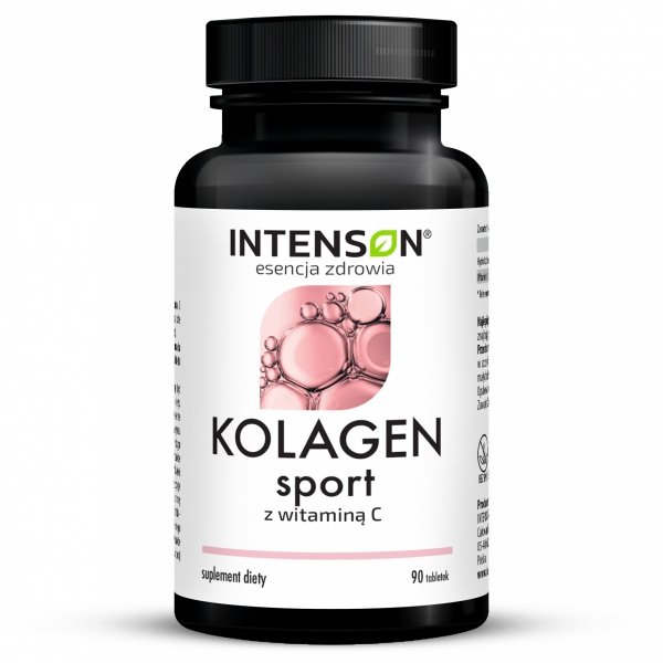 Kolagen + Witamina C SPORT, 90 tabletek, Intenson