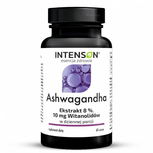 Ashwagandha 10mg witanolidów, Intenson, 60 tabletek