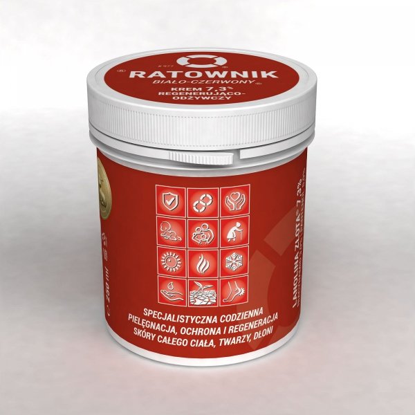 Ratownik Krem regenerująco-odżywczy Lanolinowy 7,3%, Dr.Retter, 250 ml