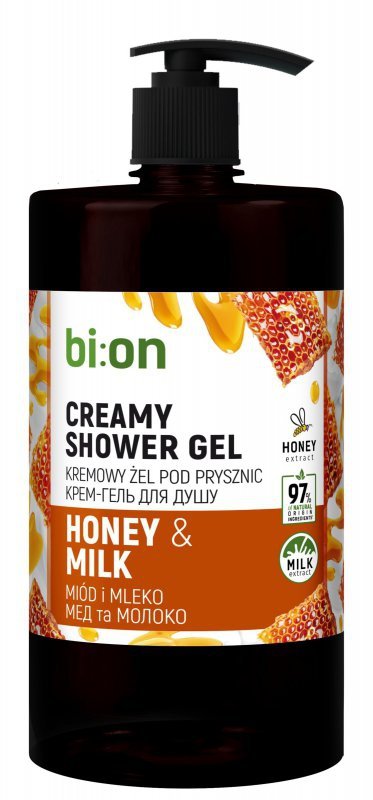 BIO NATURELL Kremowy żel pod prysznic Miód i Mleko 946m