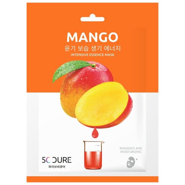 JKosmec 5C CURE koreańska maseczka w płacie do twarzy pielęgnująca MANGO