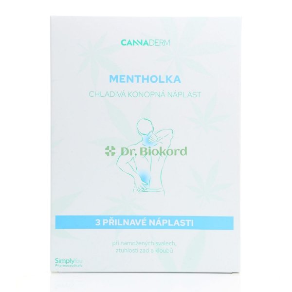 Plastry chłodzące Mentholka, Cannaderm, 3 szt.