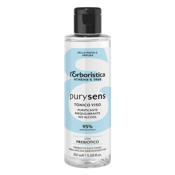 Równoważący tonik do twarzy z prebiotykami, L'Erboristica Purysens, 150ml