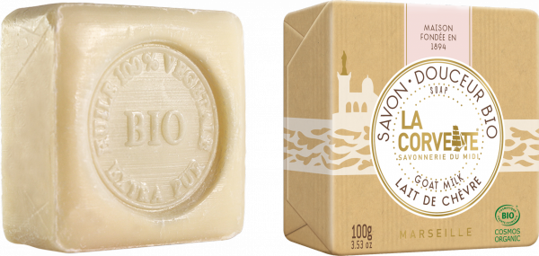 Mydło BIO Organiczne KOZIE MLEKO, ECOCERT, La Corvette, 100 g