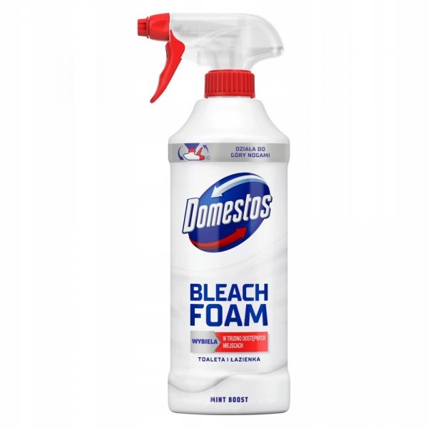 DOMESTOS Bleach Foam Mint Boost Pianka czyszcząca 435 ml