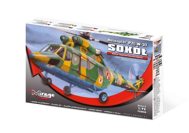 Mirage 725055 1:72 Helikopter PZL W-3T SOKÓŁ [Wer. Transportowo-Ratownicza]