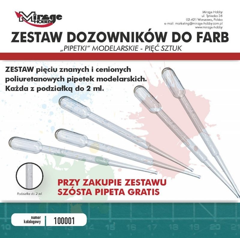 MIRAGE 100001 Zestaw Pipetek [5+1 gratis] 