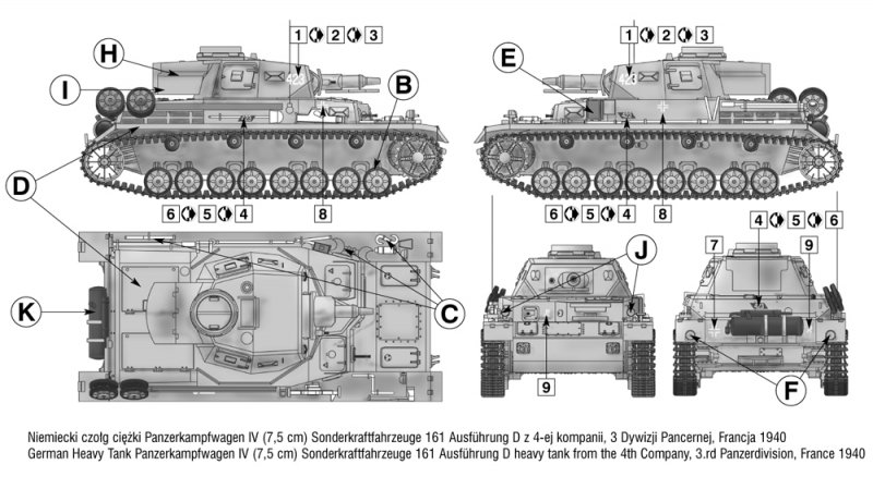 Mirage 72854 1/72 German Tank Pz.Kpfw. IV Ausf. D  'BLITZKRIEG in the WEST'