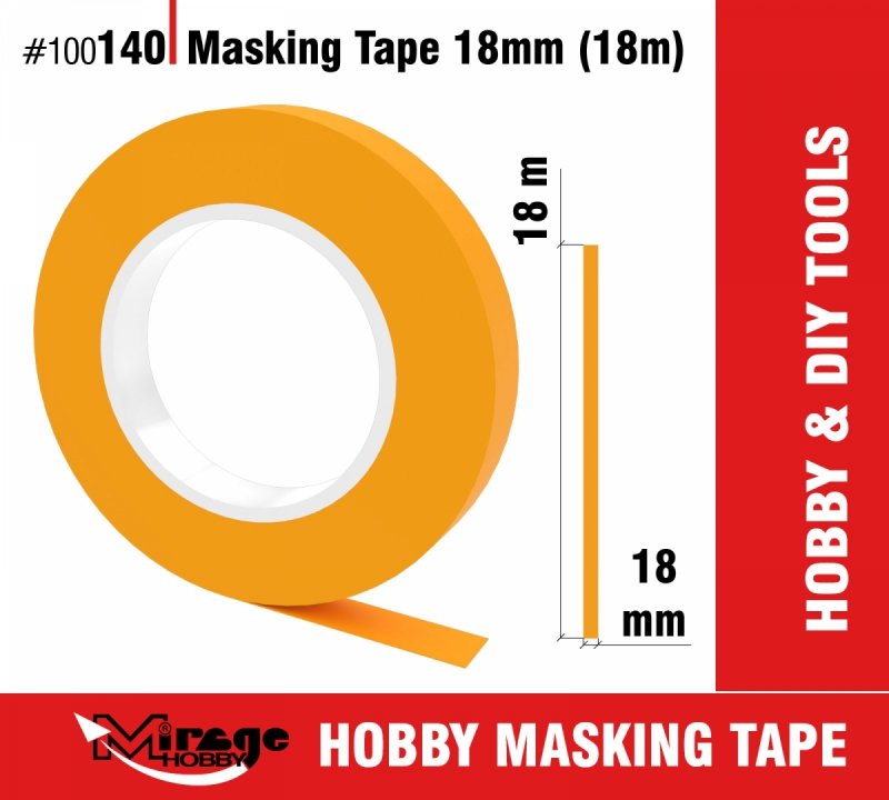 MIRAGE 100140 MASKING TAPE 18mm (18m) (taśma maskująca) 
