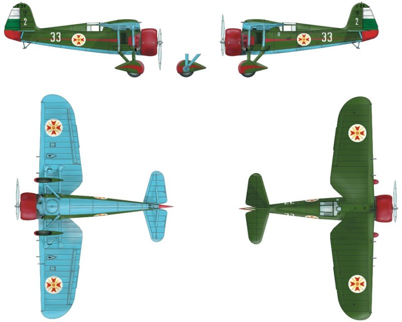 Mirage 48104 1/48 PZL P.24B Myśliwiec Eksportowy (Bułgarska wers.)