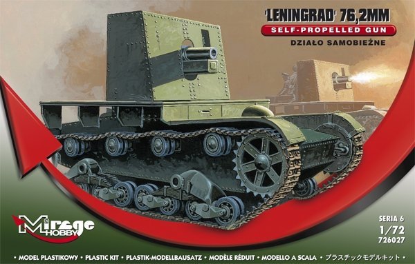 Mirage 726027 1/72 Działo Samobieżne Leningrad 76,2 mm