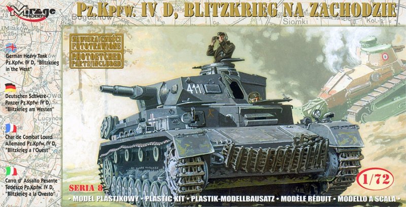 Mirage 72854 1/72 German Tank Pz.Kpfw. IV Ausf. D  'BLITZKRIEG in the WEST'