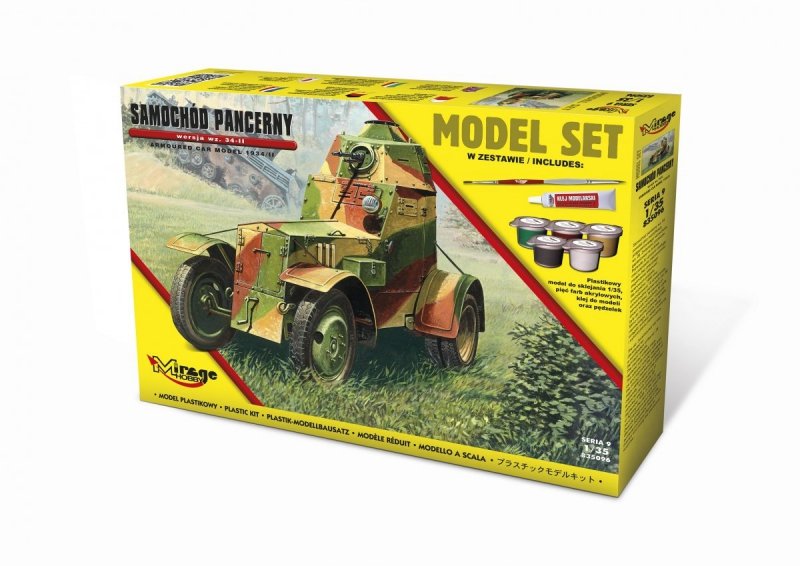 Mirage 835096 1/35 [MODEL SET]  Samochód Pancerny Wz. 34-II